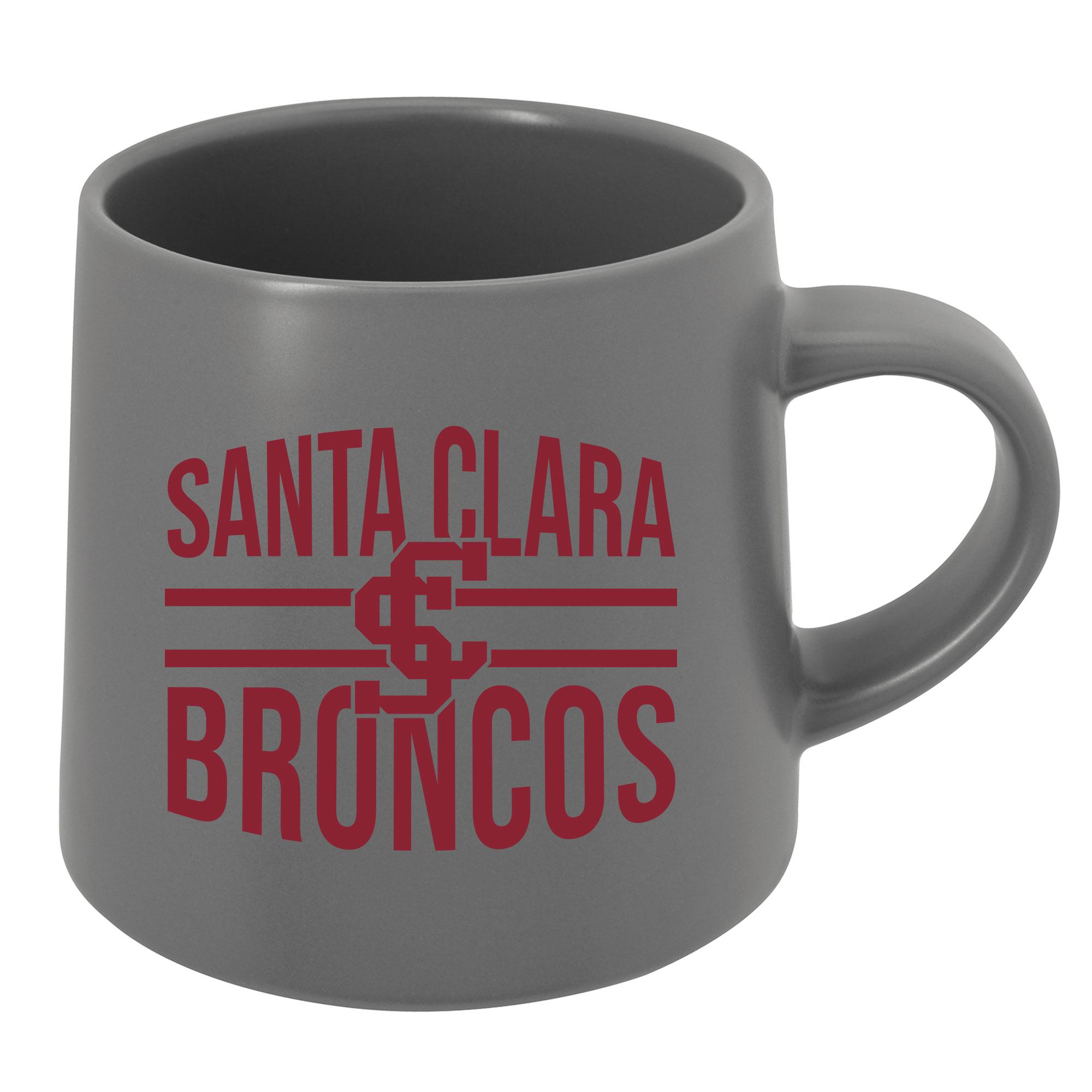 image of: Santa Clara Broncos 15oz Melrose Ceramic Mug, Gray