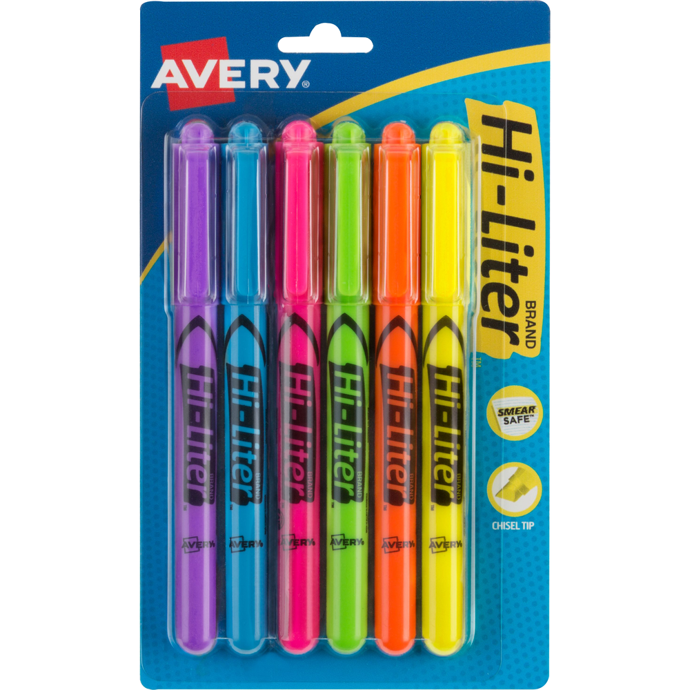 Product image 1 of 1 for HI-LITER Pen Style Fluorescent Highlighter, 6pk