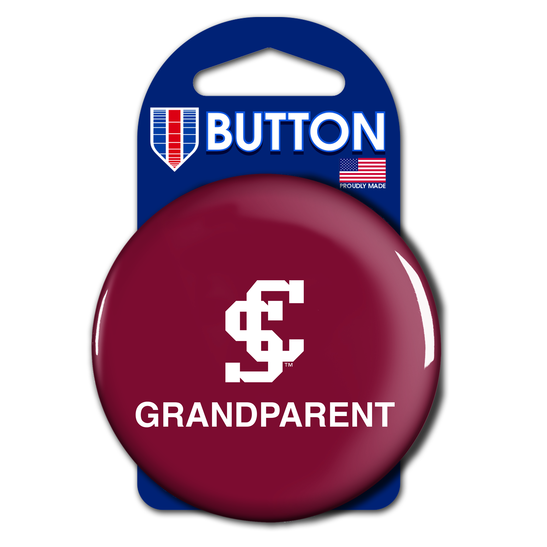 image of: Santa Clara Broncos Grandparent 3in Round Button
