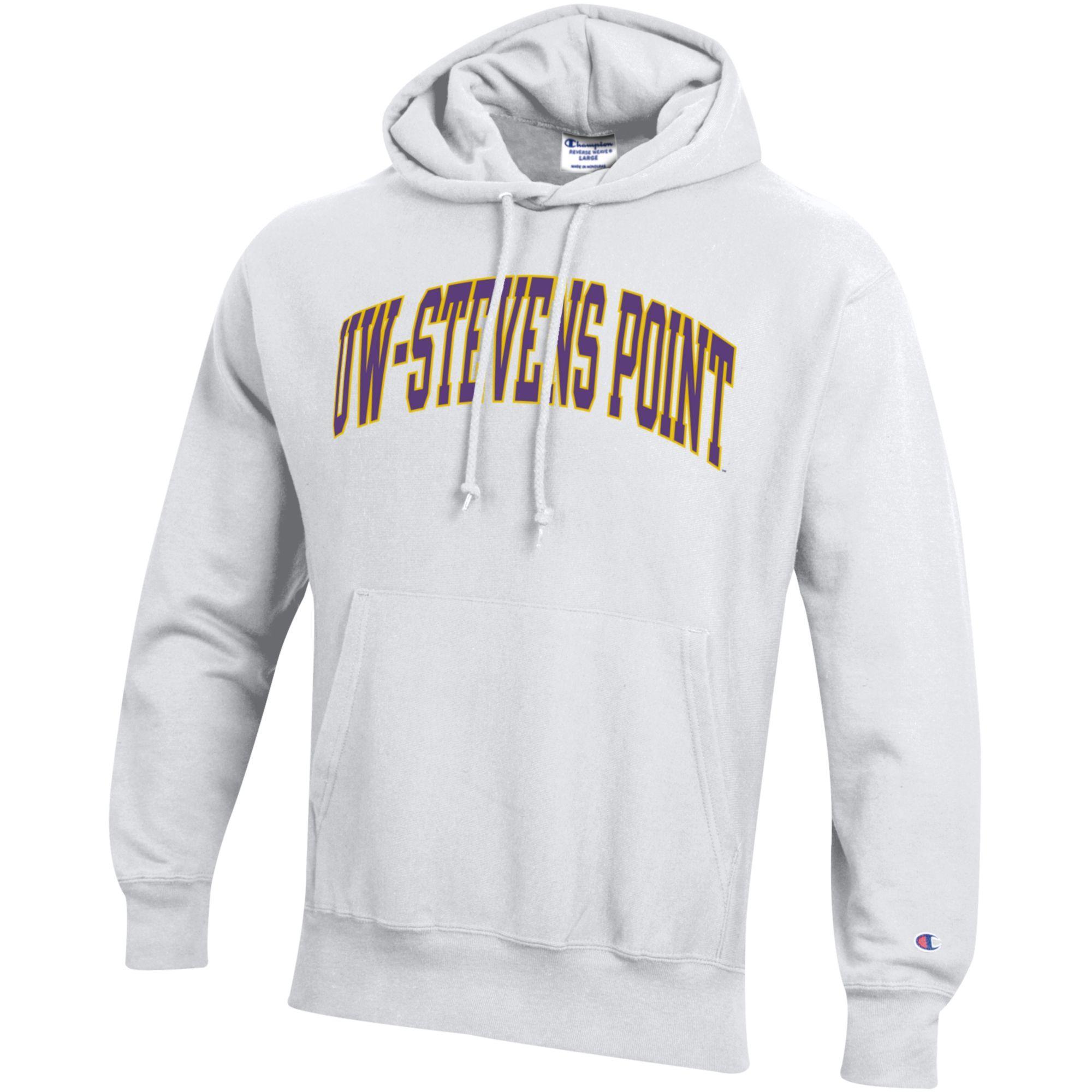 Product image 1 of 1 for UW-Stevens Point Champion Reverse Weave Hoodie, White