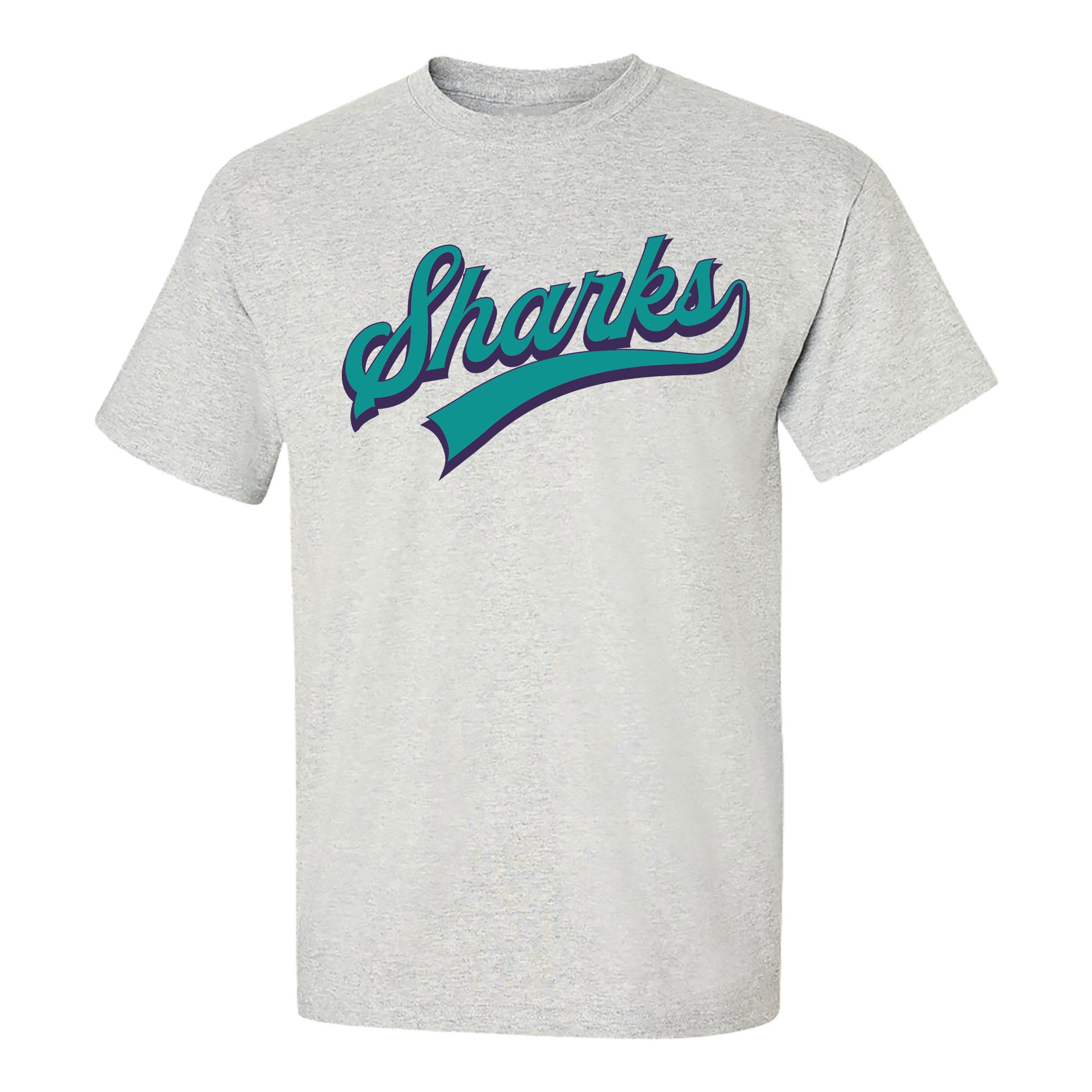 Product image 1 of 1 for Southeast Arkansas College Sharks Script Short Sleeve Tee, Marble Heather