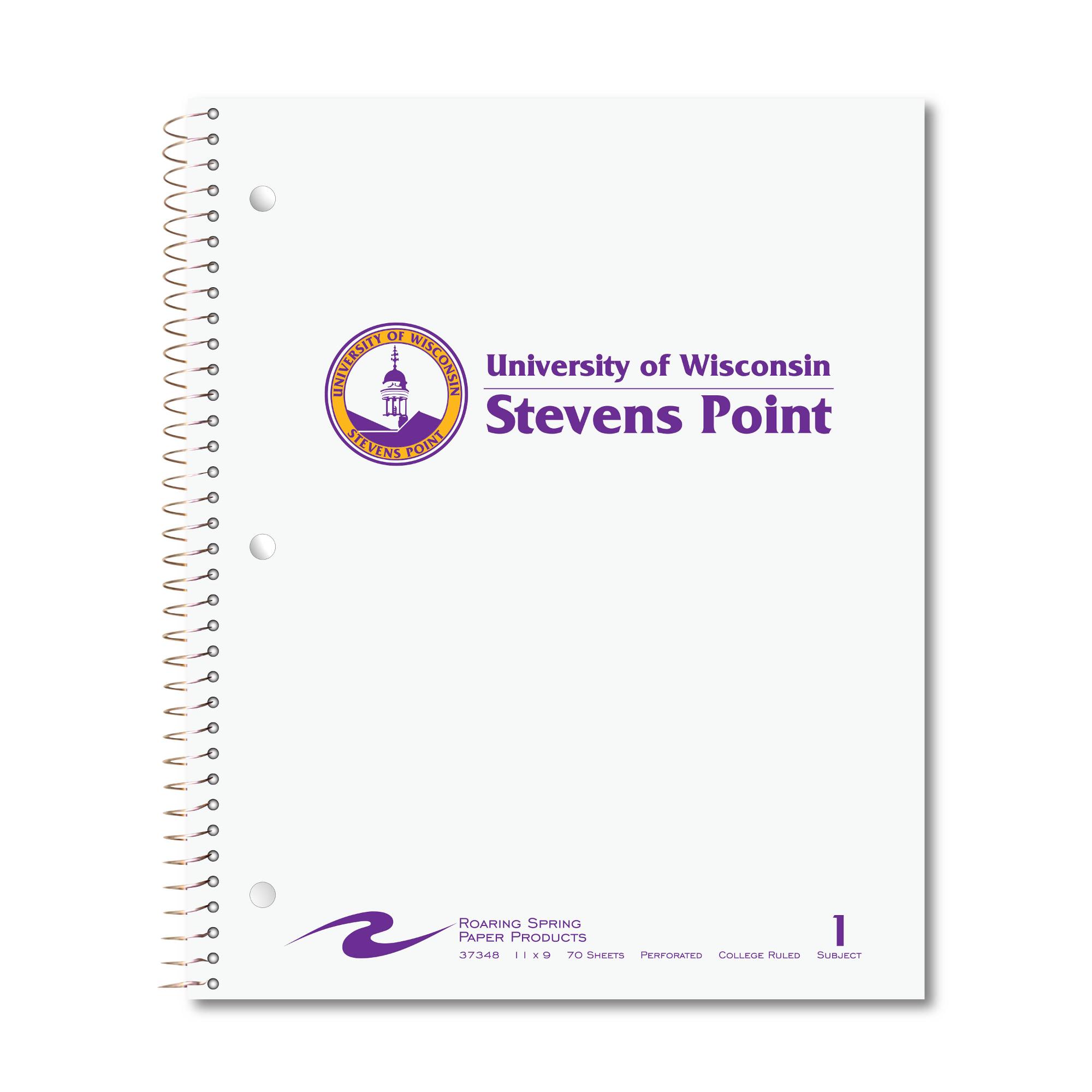 Product image 1 of 1 for Stephens Point 1-Subject Notebook, 70 Sheets, White