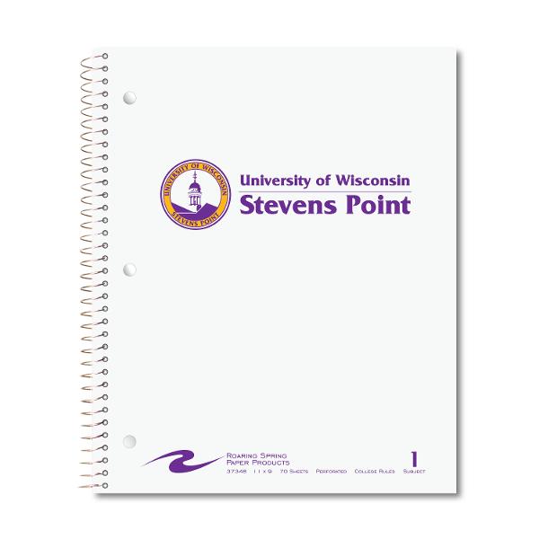 Stephens Point 1-Subject Notebook, 70 Sheets, White; $9.98