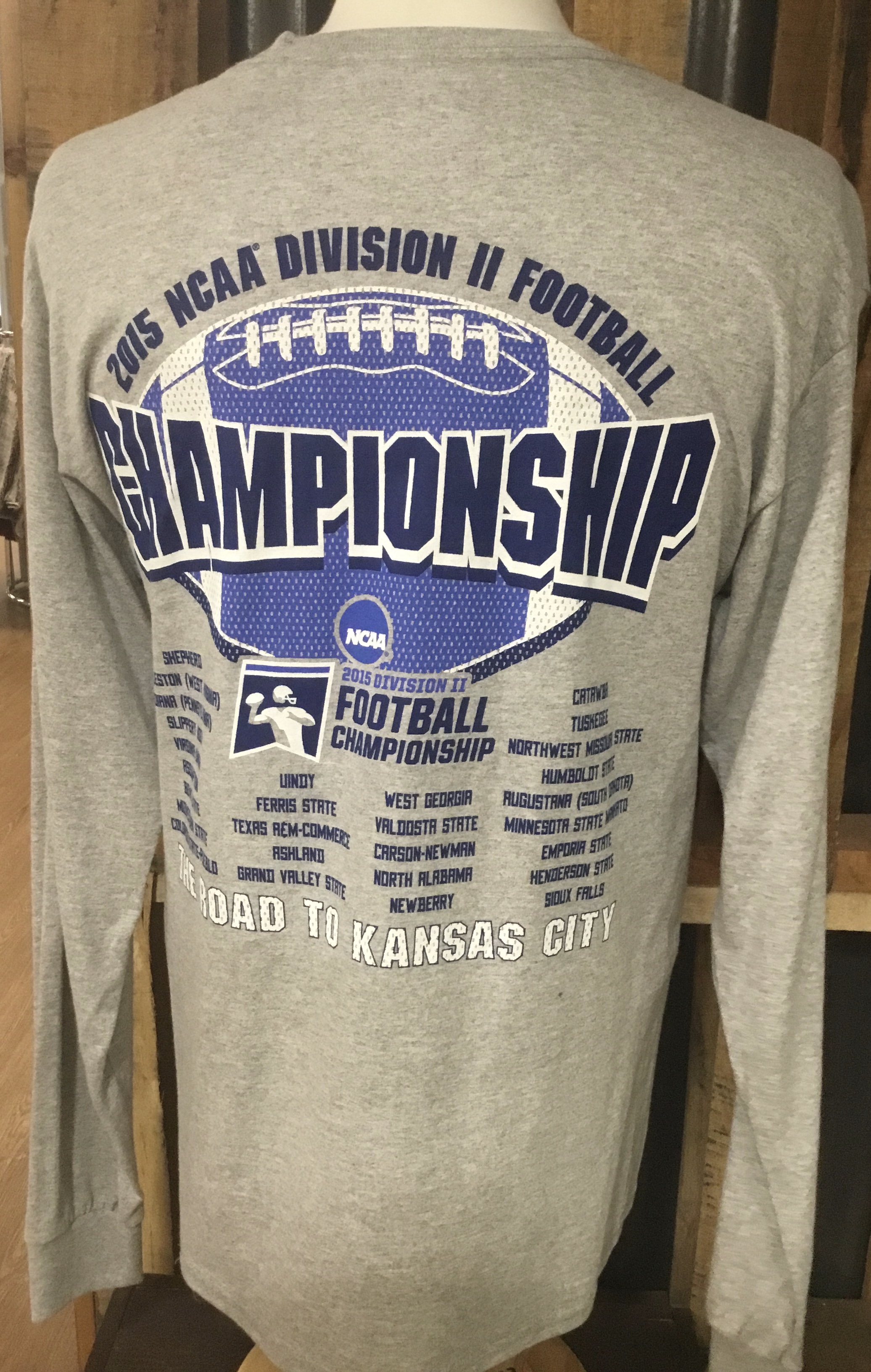 image of: 2015 NCAA Division II Championship Long Sleeve T-Shirt