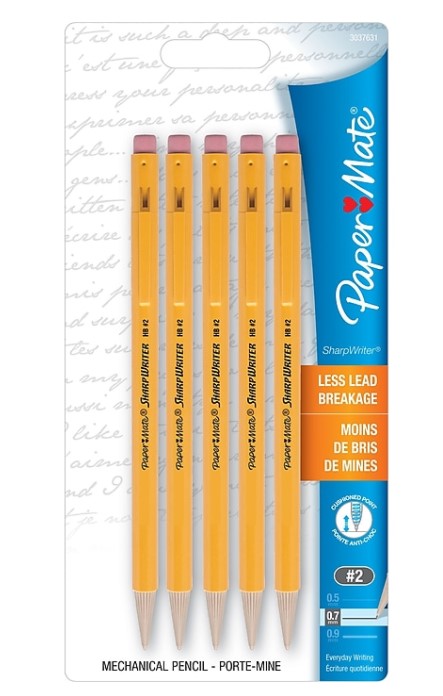 image of: Sharpwriter Yellow Mechanical Pencil Set/5