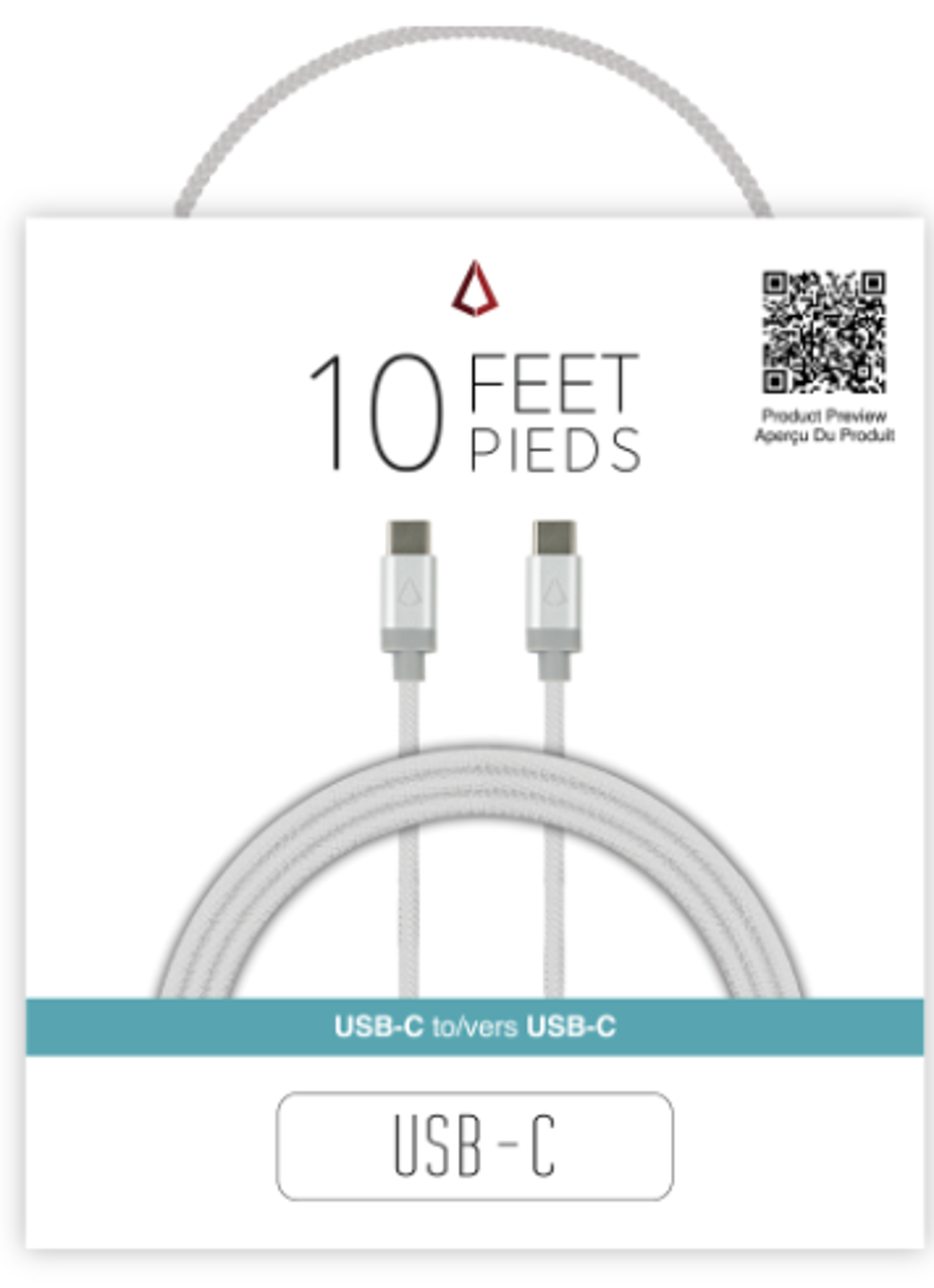 Product image 1 of 1 for LBT Premium Braided USB Cable, 10ft, USB-C to USB-C