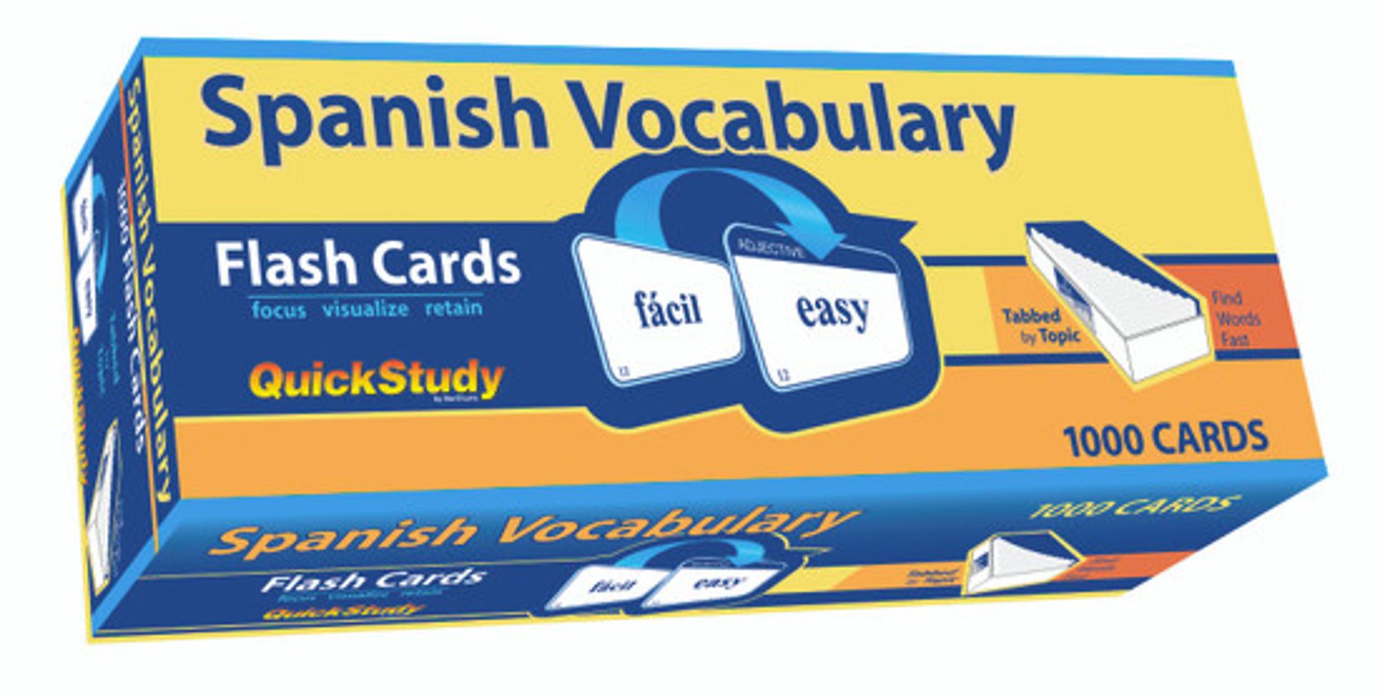 Cover image for SPANISH VOCABULARY FLASH CARDS
