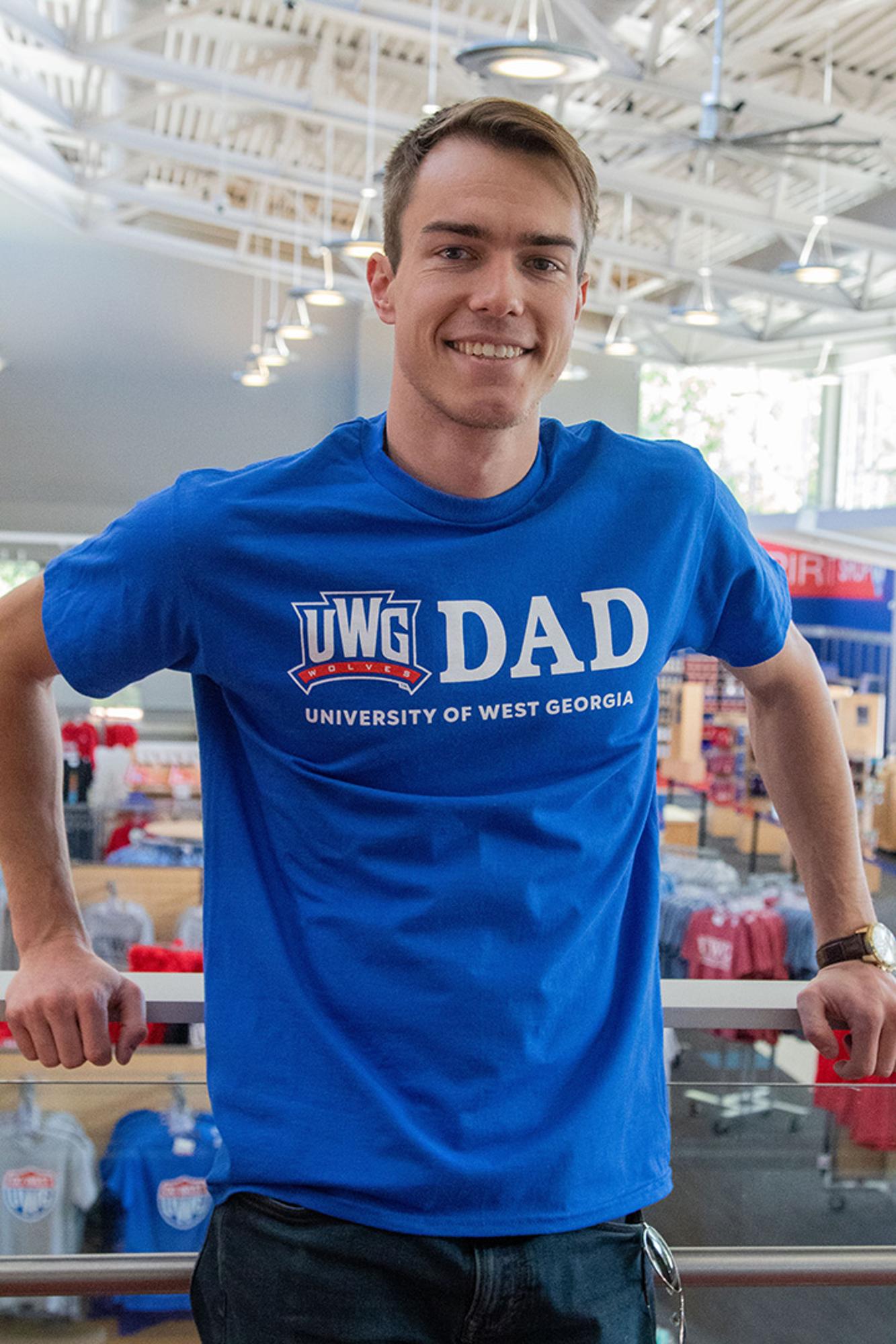 image of: UWG ATHLETICS LOGO DAD TSHIRT