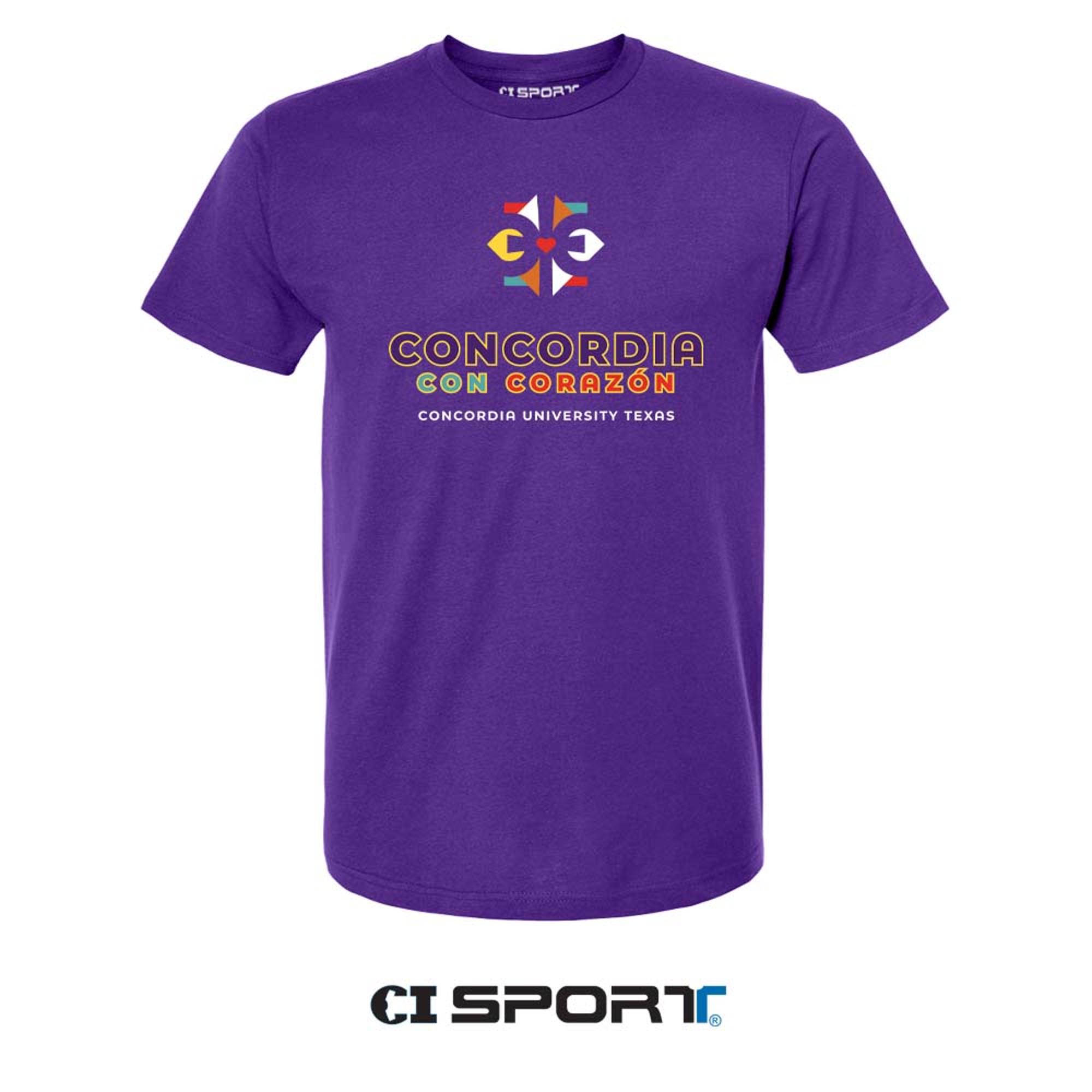 Product image 1 of 1 for Purple Concordia Con Corazon Tee