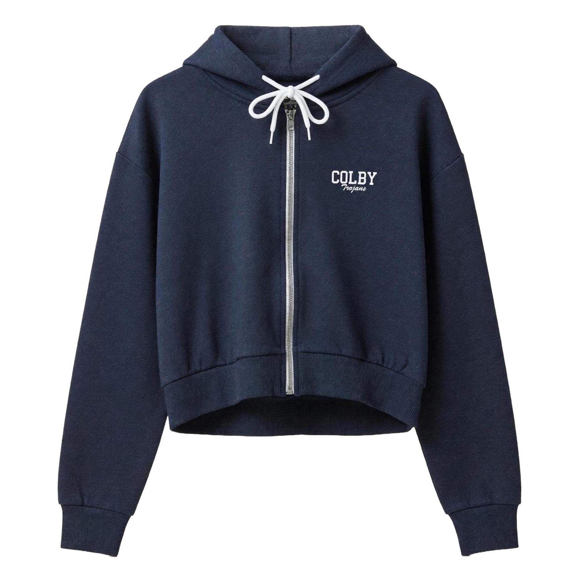Product image 1 of 2 for Colby Trojans full zip cropped sweat