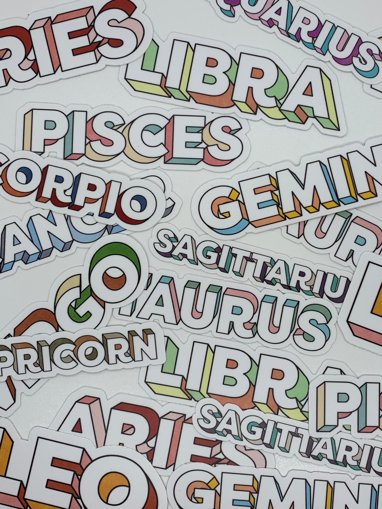 image of: Zodiac Stickers