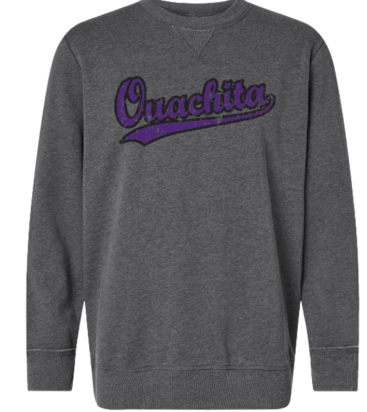 Ouachita Vintage Wash Fleece Crewneck; $63.95