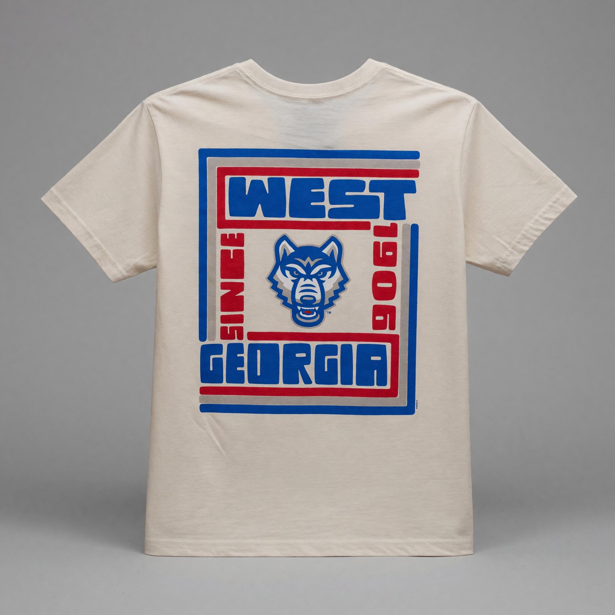 Variant 2 of 10 for RETRO LINES WOLF LOGO T-SHIRT