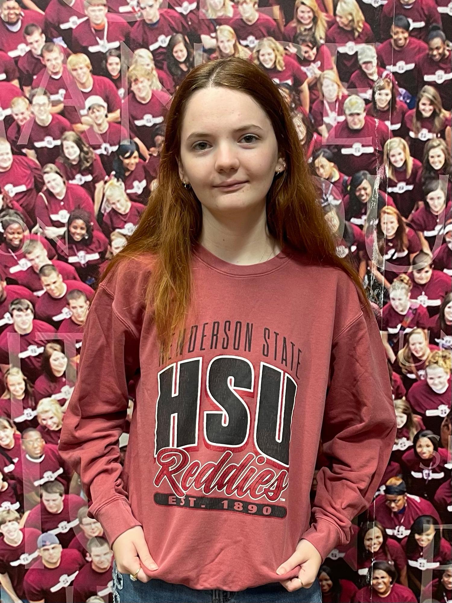 Product image 2 of 4 for HSU Reddies Comfort Colors Garment-Dyed Lightweight Fleece Crewneck