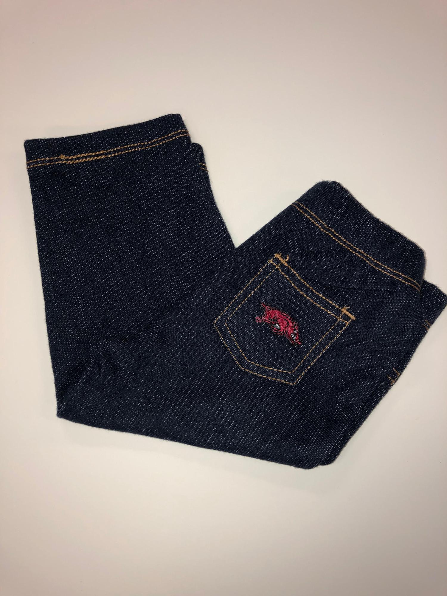 image of: Arkansas Razorbacks Creative Knitwear Infant Knit Jegging - Blue