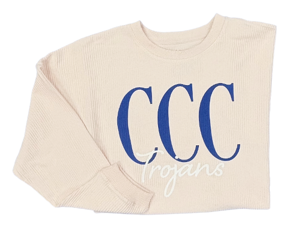 Light Pink Corduroy Crew; $44.99