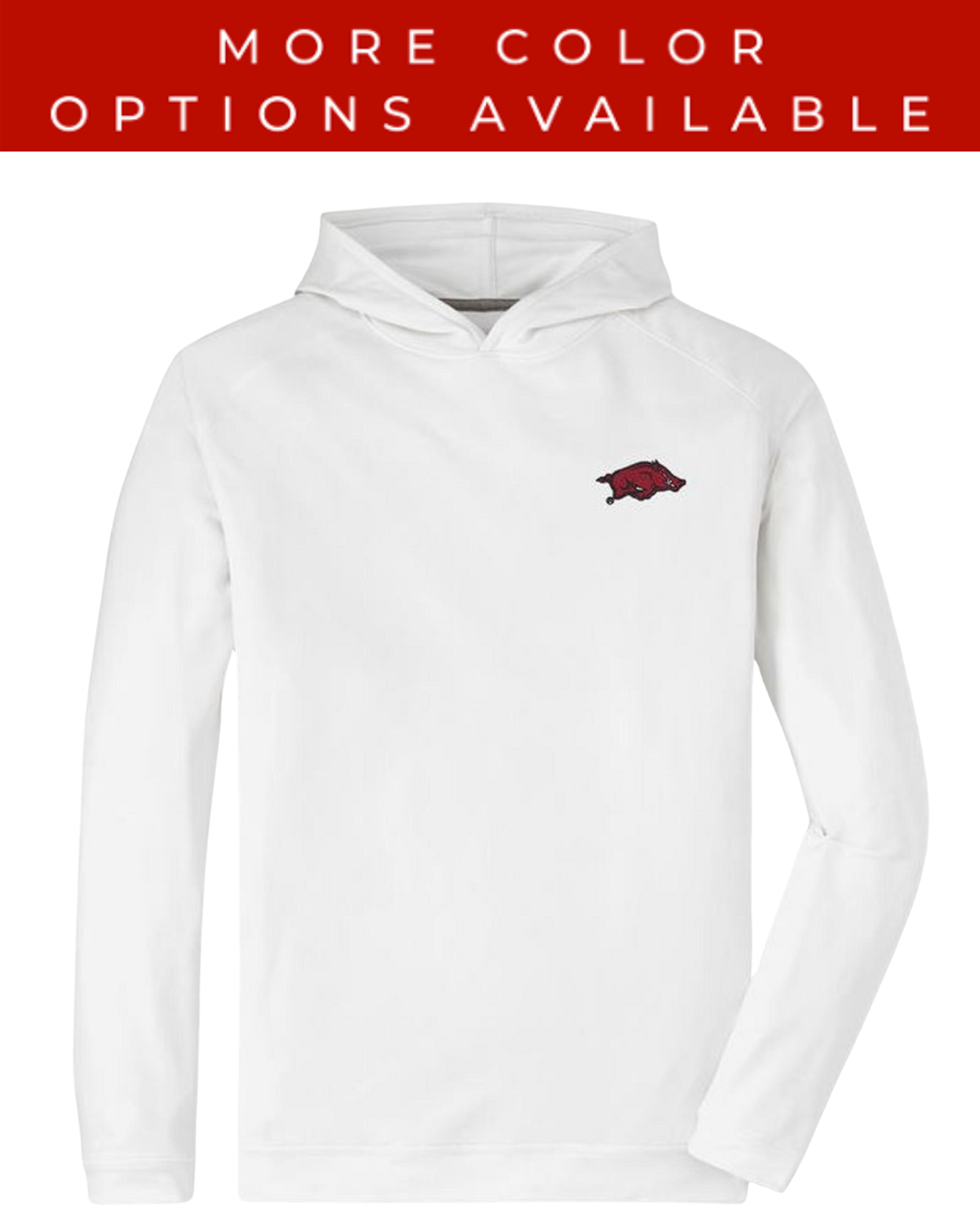 image of: Arkansas Razorbacks Peter Millar Pine Performance Hoodie