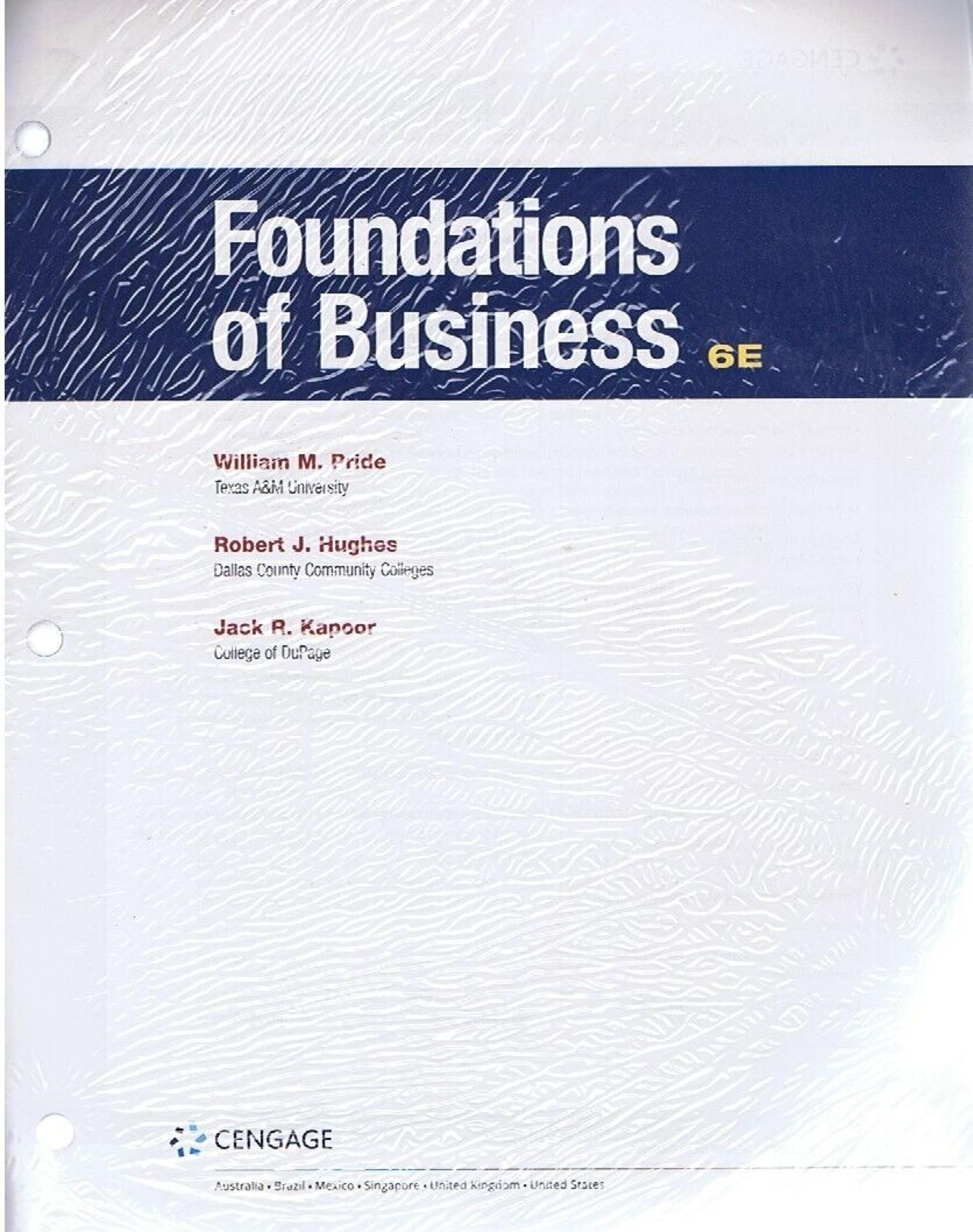 Cover image for Pride / Foundations of Business w/ MindTap Access Card 6e