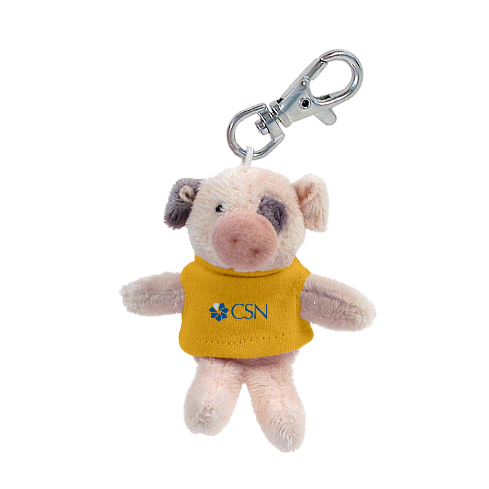 image of: PLUSH KEY CHAIN PIG