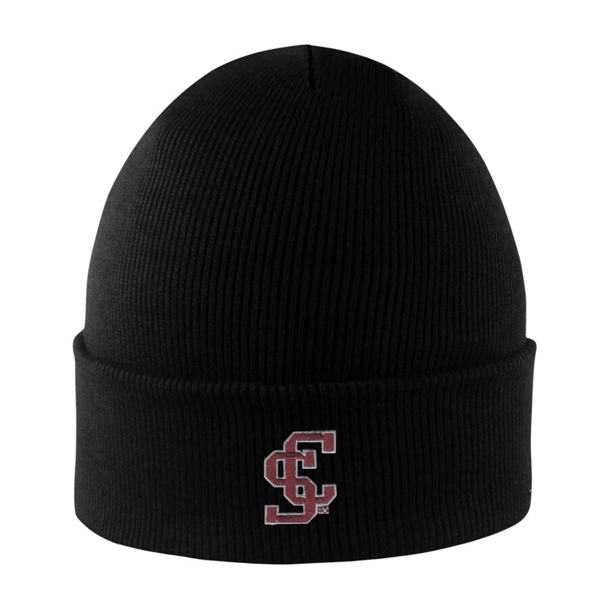 image of: Santa Clara Broncos North Pole Cuff Knit Beanie