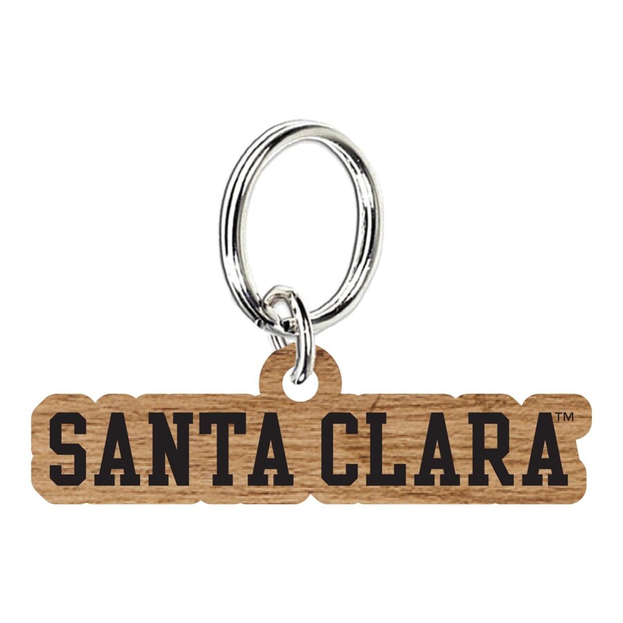 image of: Santa Clara University Wood Key Tag 1
