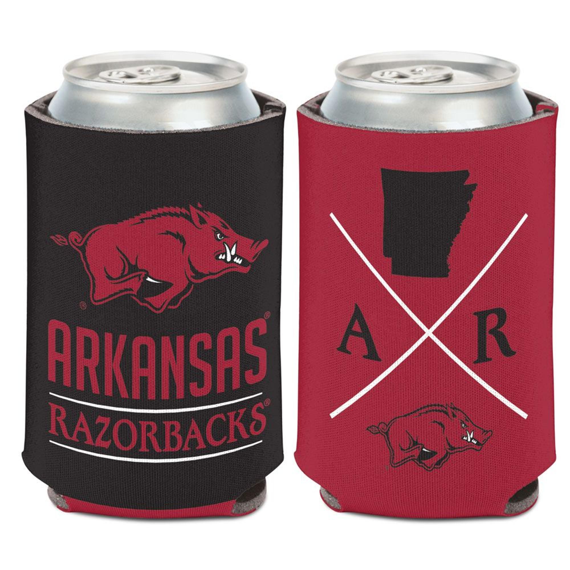 image of: Arkansas Razorbacks Wincraft Branded Hipster Can Cooler 12 oz