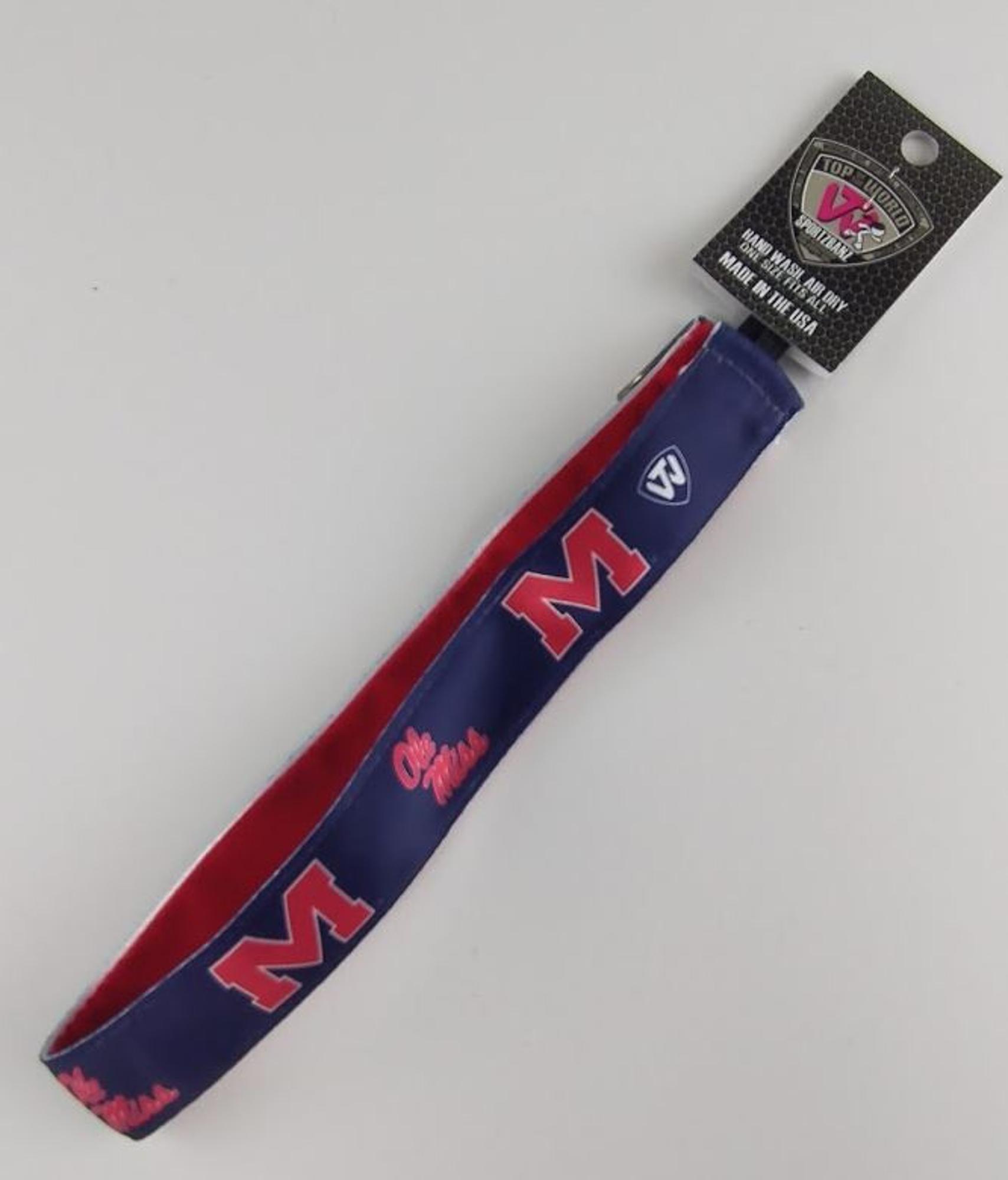 image of: Ole Miss Sweatband Hairband Headband