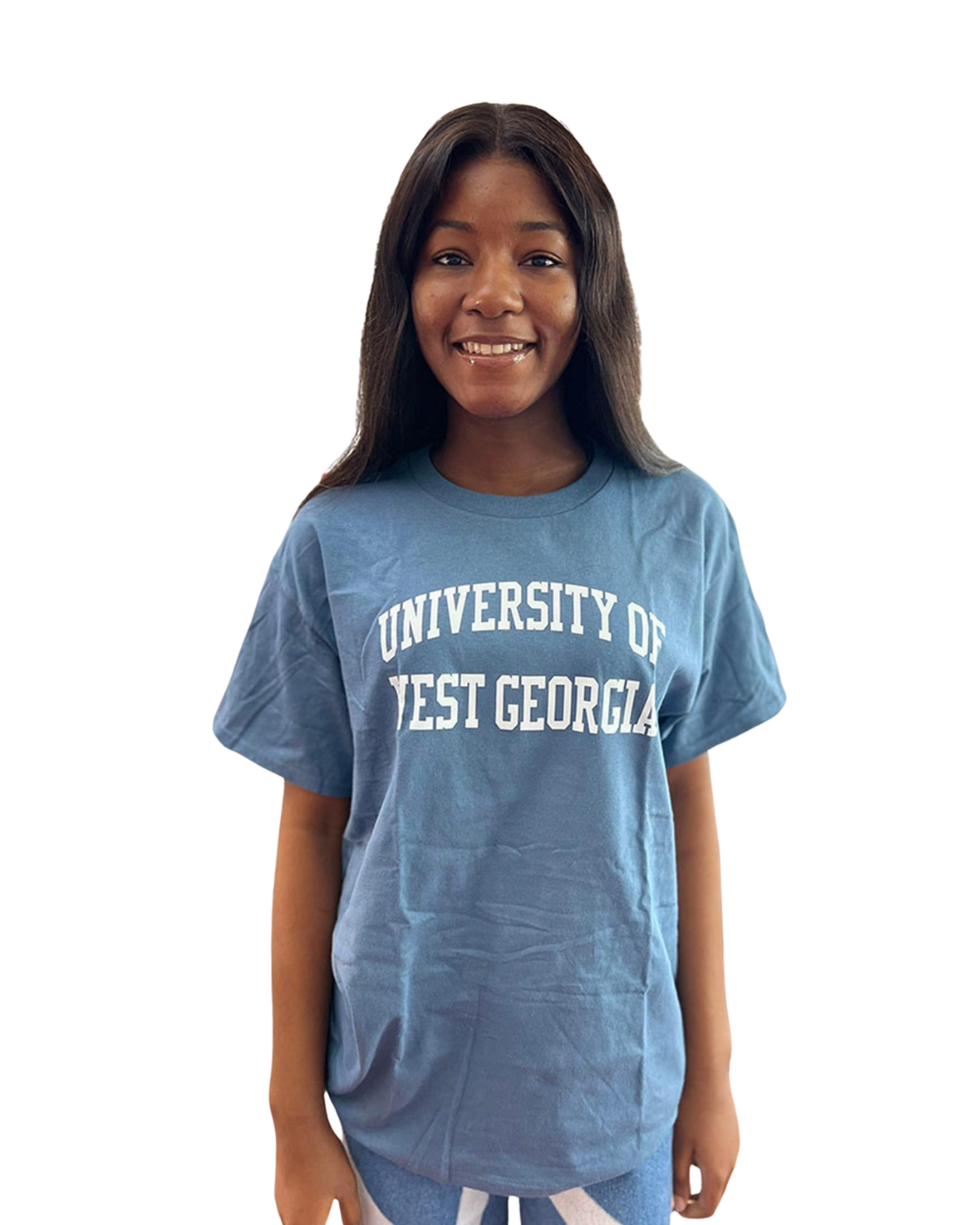 Variant 16 of 20 for UNIV. WEST GA TEXT ROLLED TEE