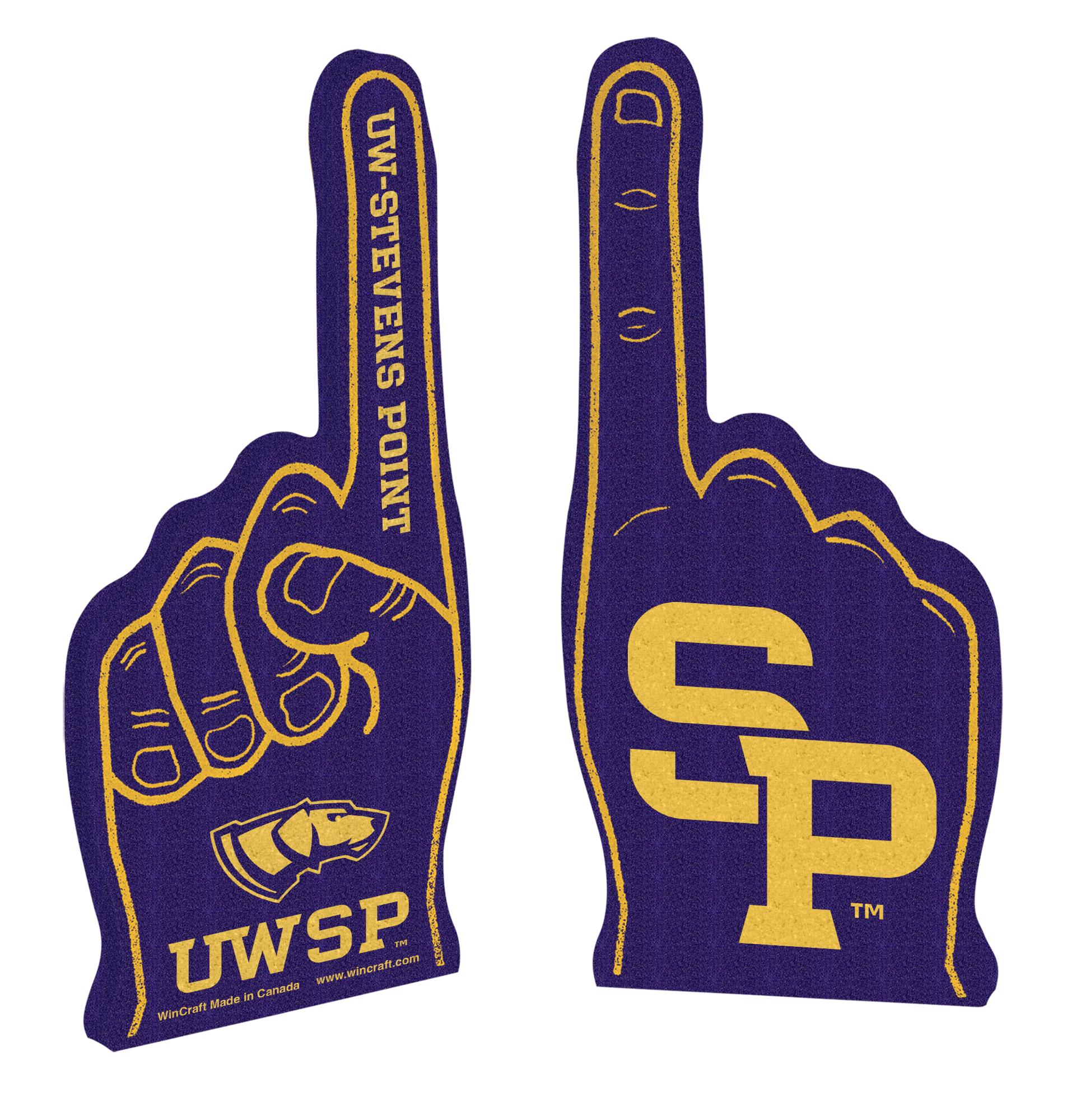 Product image 1 of 1 for UWSP Dog Head 19" Foam Finger, Purple