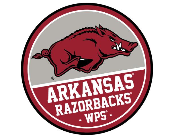 Arkansas Razorbacks Magnet Artwood Cicle Circle Color Split; $7.99
