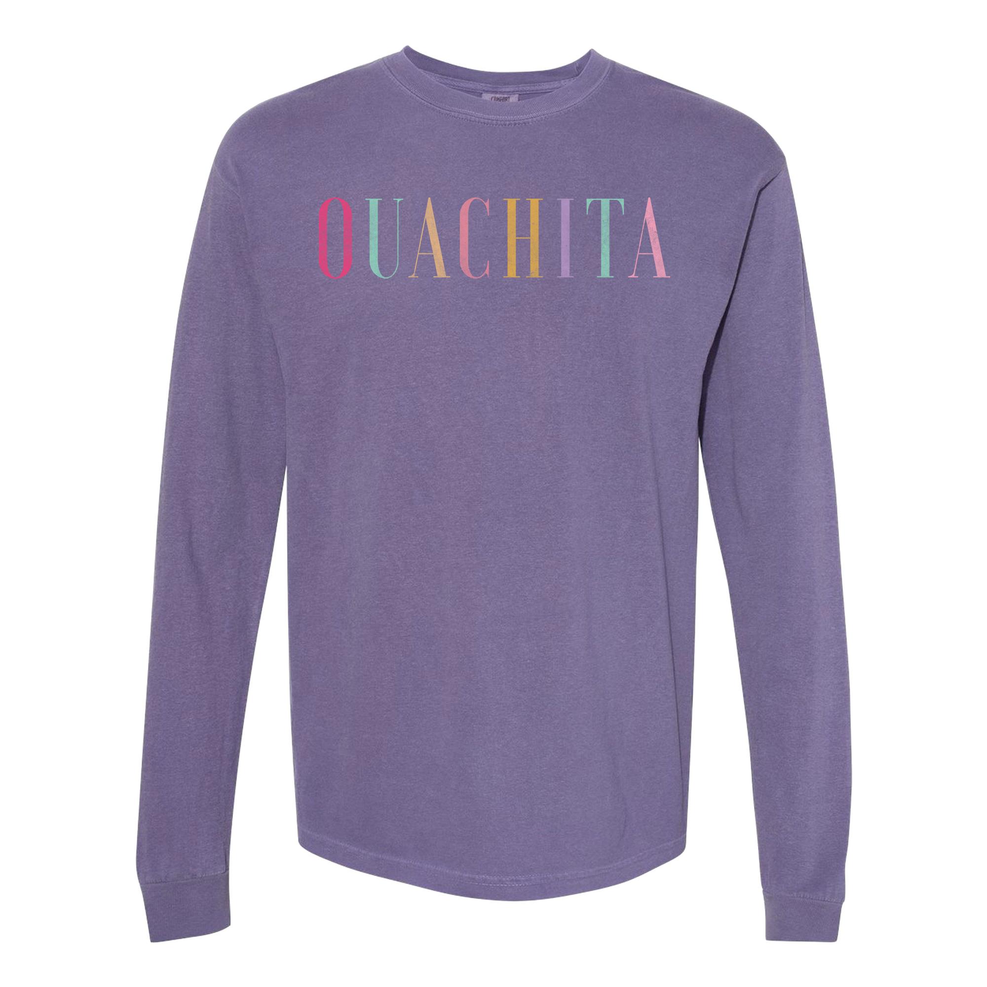image of: Ouachita Multicolor Comfort Color Long Sleeve