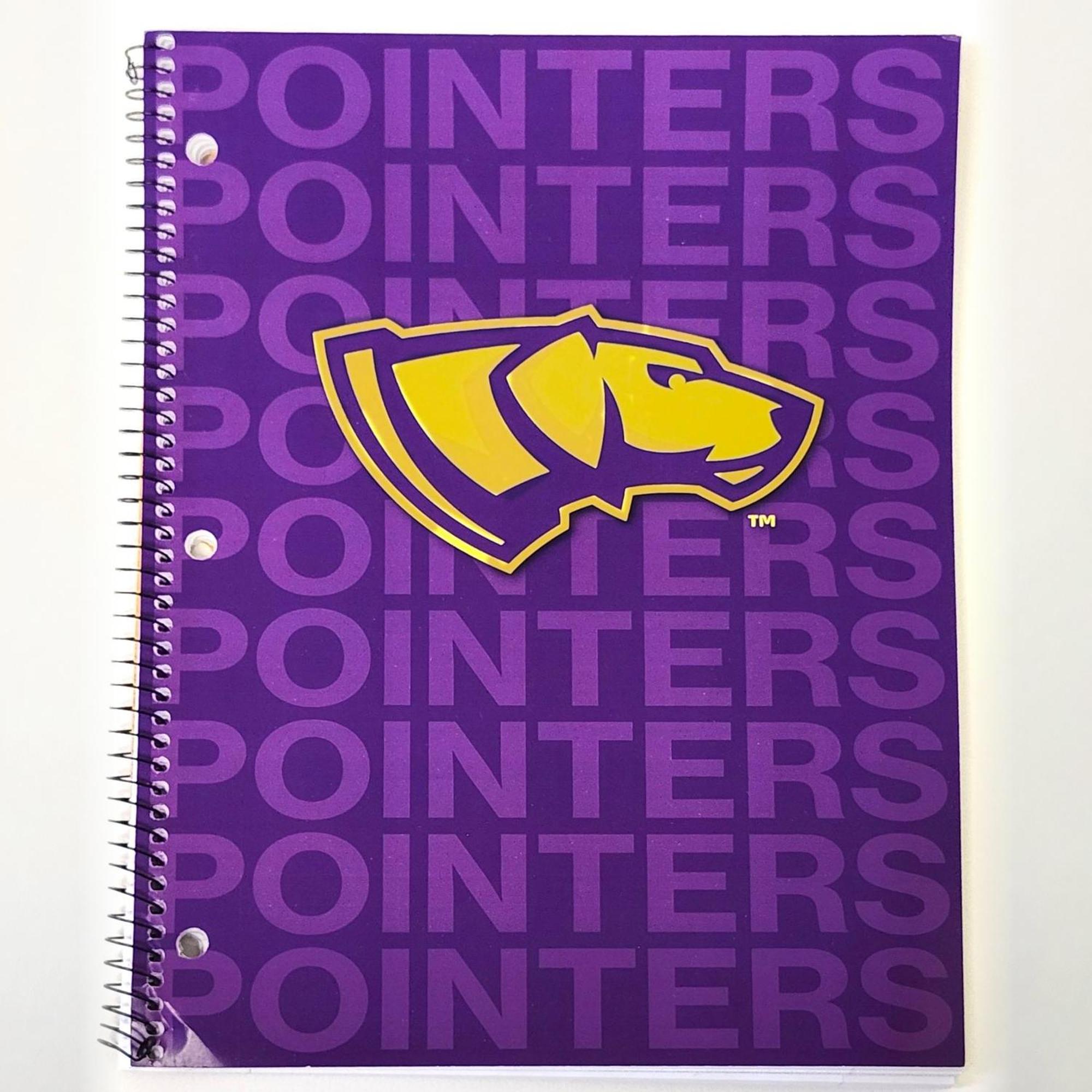 Product image 1 of 2 for UWSP Pointers 1 Subject College Ruled Notebook, Purple