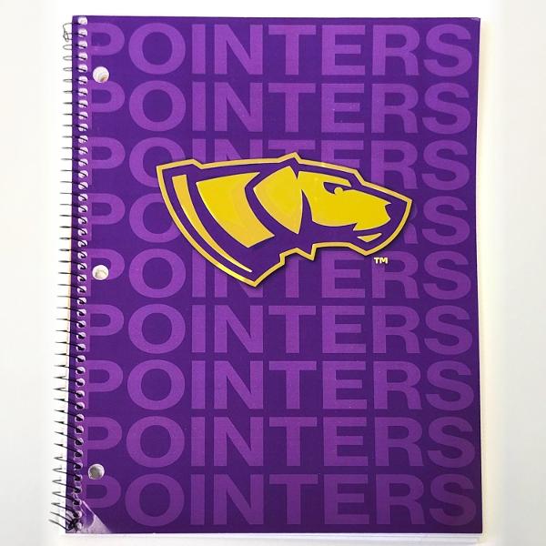 UWSP Pointers 1 Subject College Ruled Notebook, Purple; $4.98