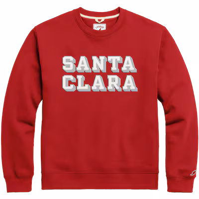 image of: Santa Clara University Sewn Essential Crew, Red