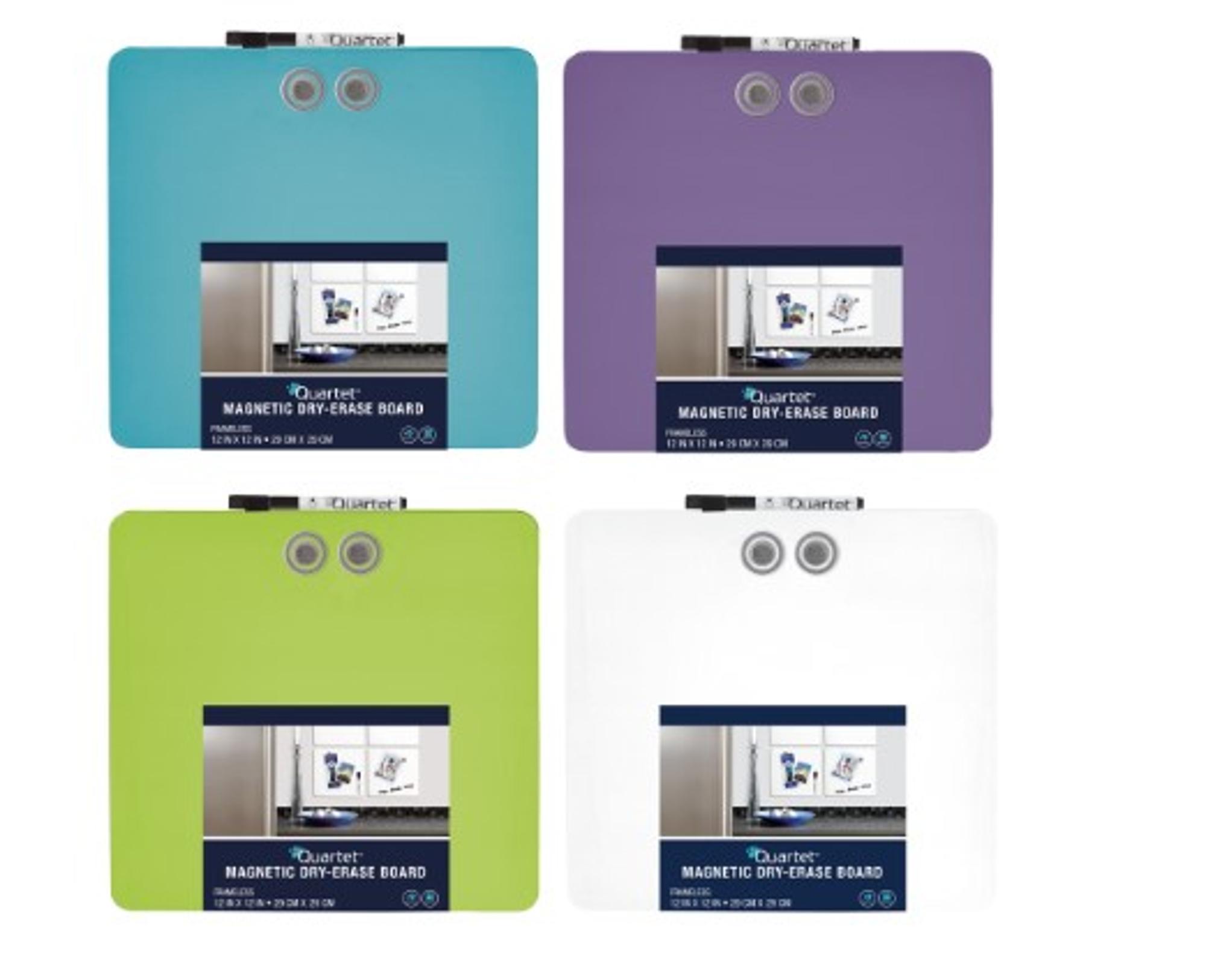 image of: Quintet Tin Magnetic Dry-Erase Board - Asst Colors