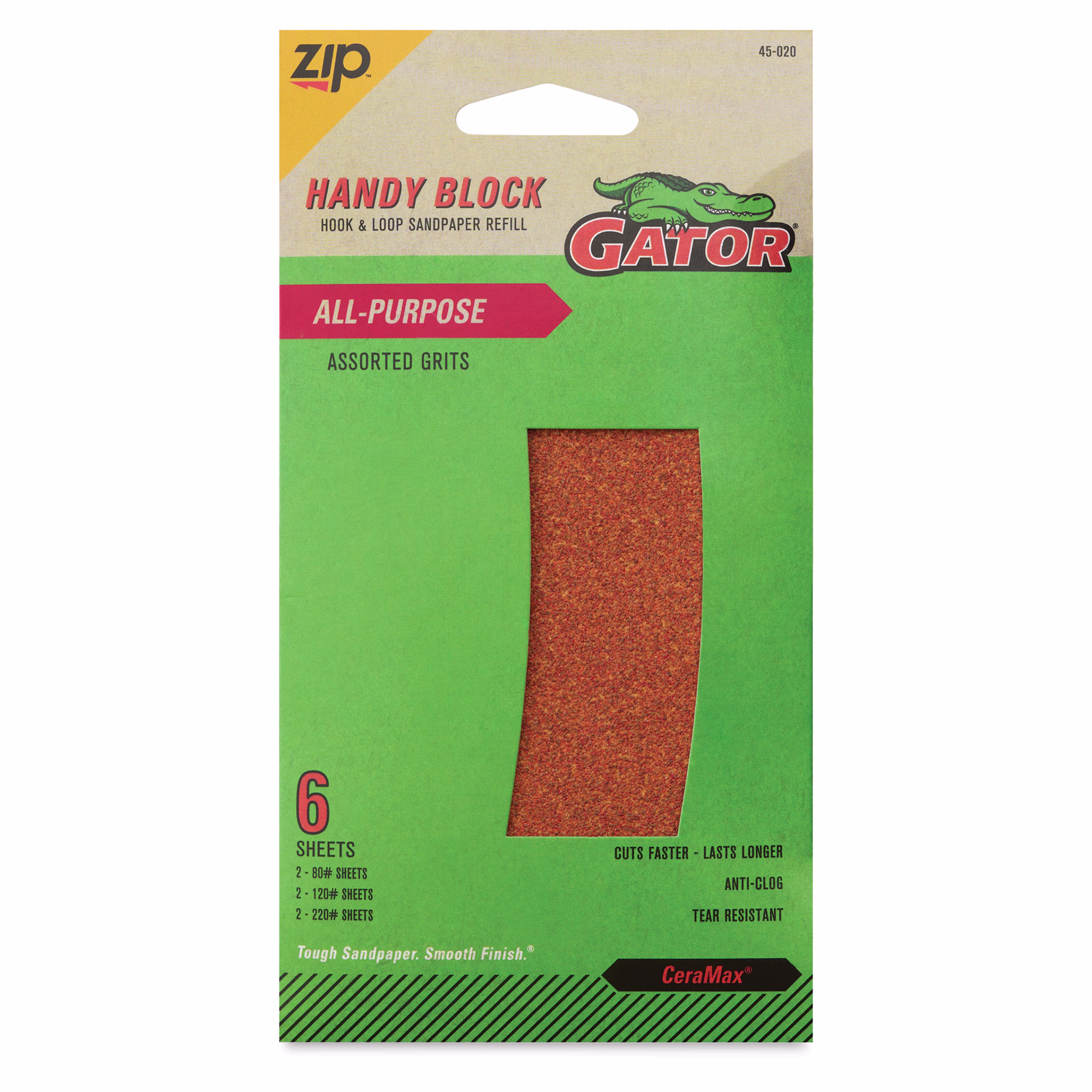 Product image 1 of 3 for Gator Zip Handy Block Sandpaper Refill Pack