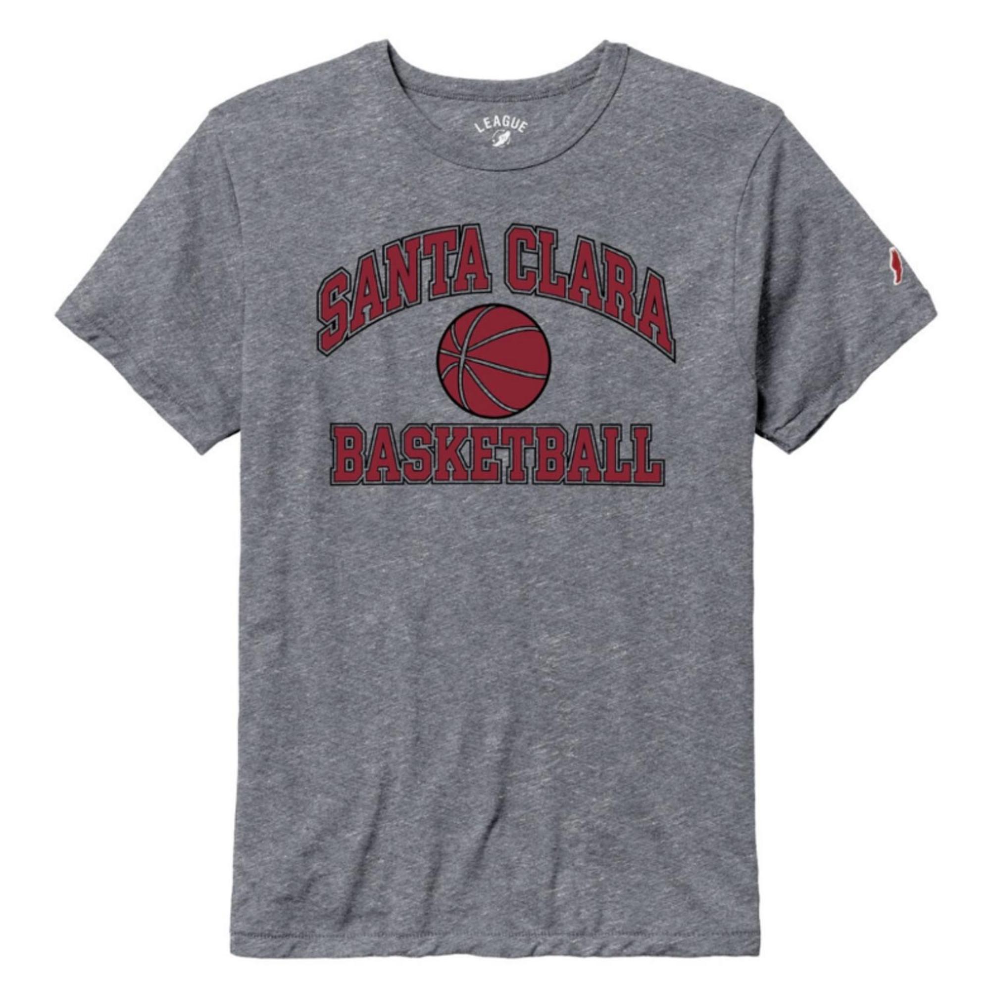 Product image 1 of 1 for Santa Clara Broncos Victory Falls Short Sleeve Tee, Santa Clara Basketball, Heather Grey