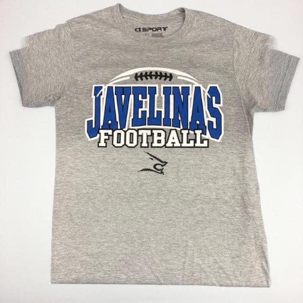 Football short sleeve Grey Heather; $20.99