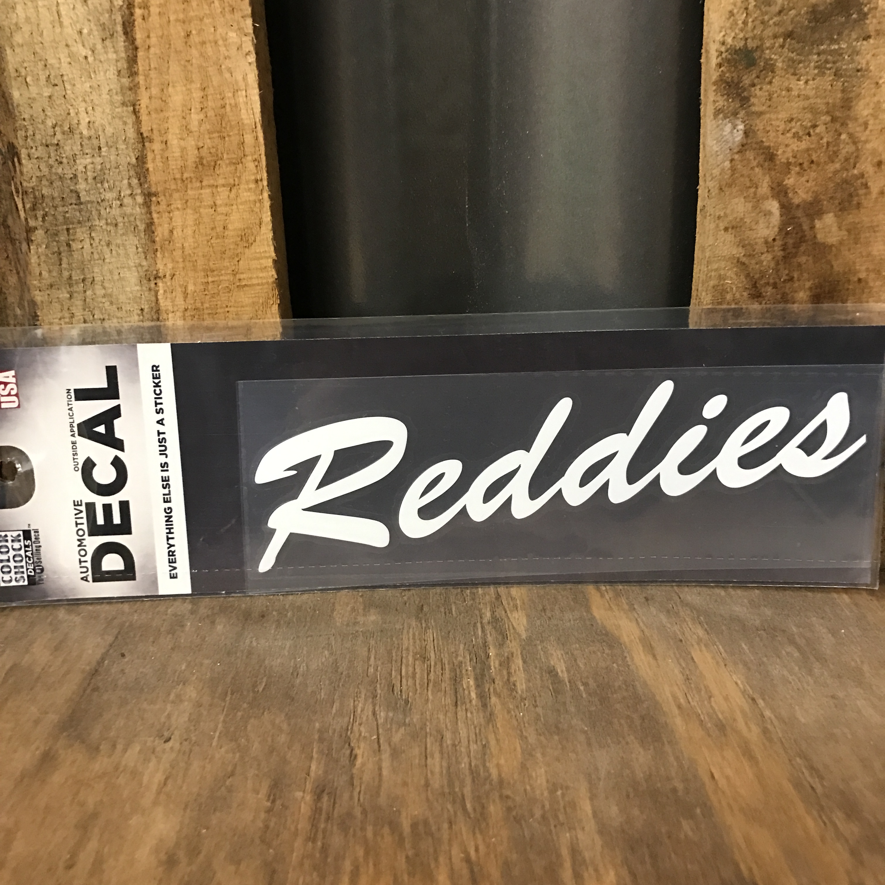image of: Reddies Script Decal