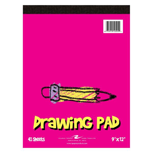 Drawing Pad 9X12" Top-Bound 50# 40 Sheets; $4.99