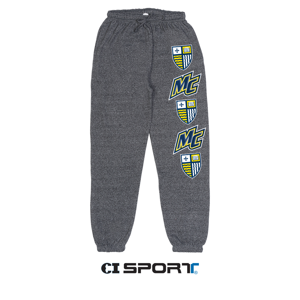 Scrunch Bottom Marled Sweatpants | Merrimack College Bookstore