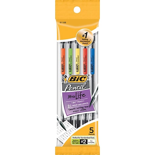 image of: Bic Xtra-Life Mechanical Pencil- 5 pack