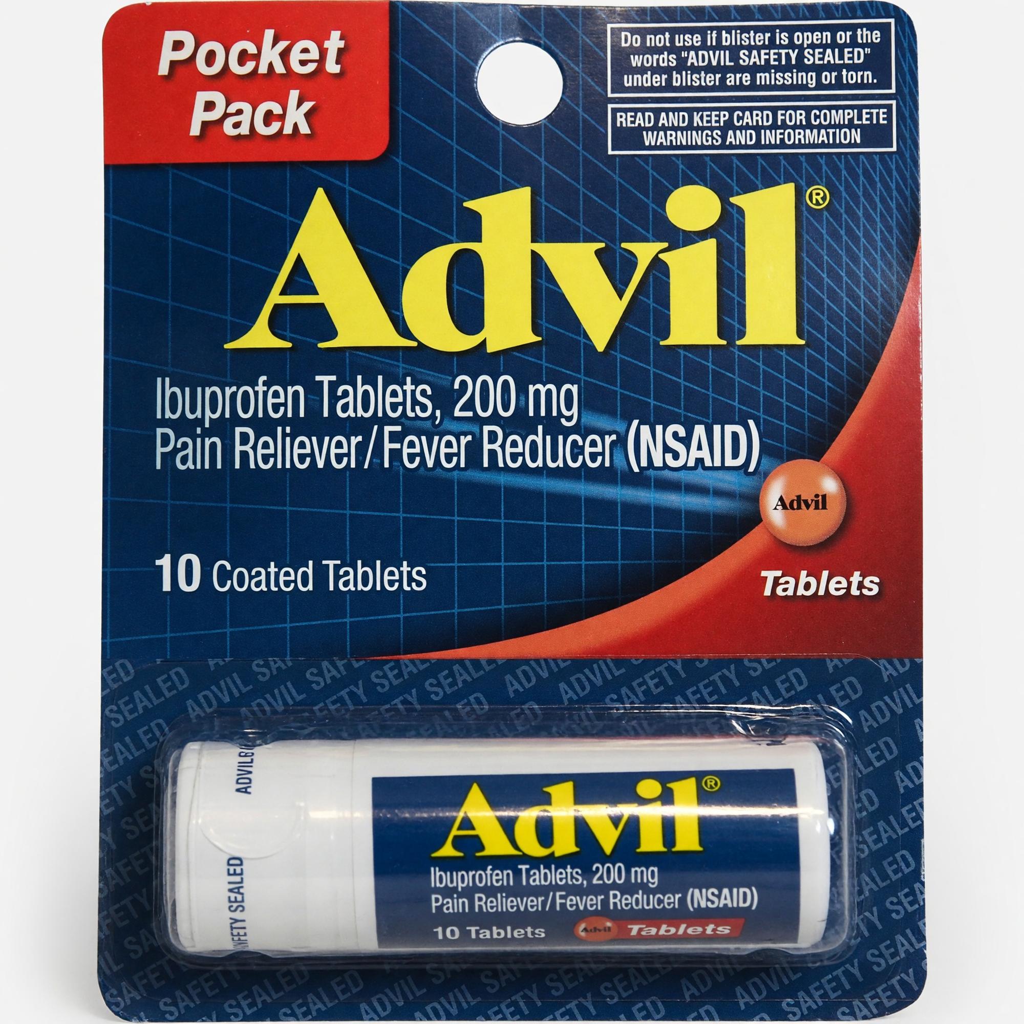 Product image 1 of 1 for Advil pocket pack 10 tablets