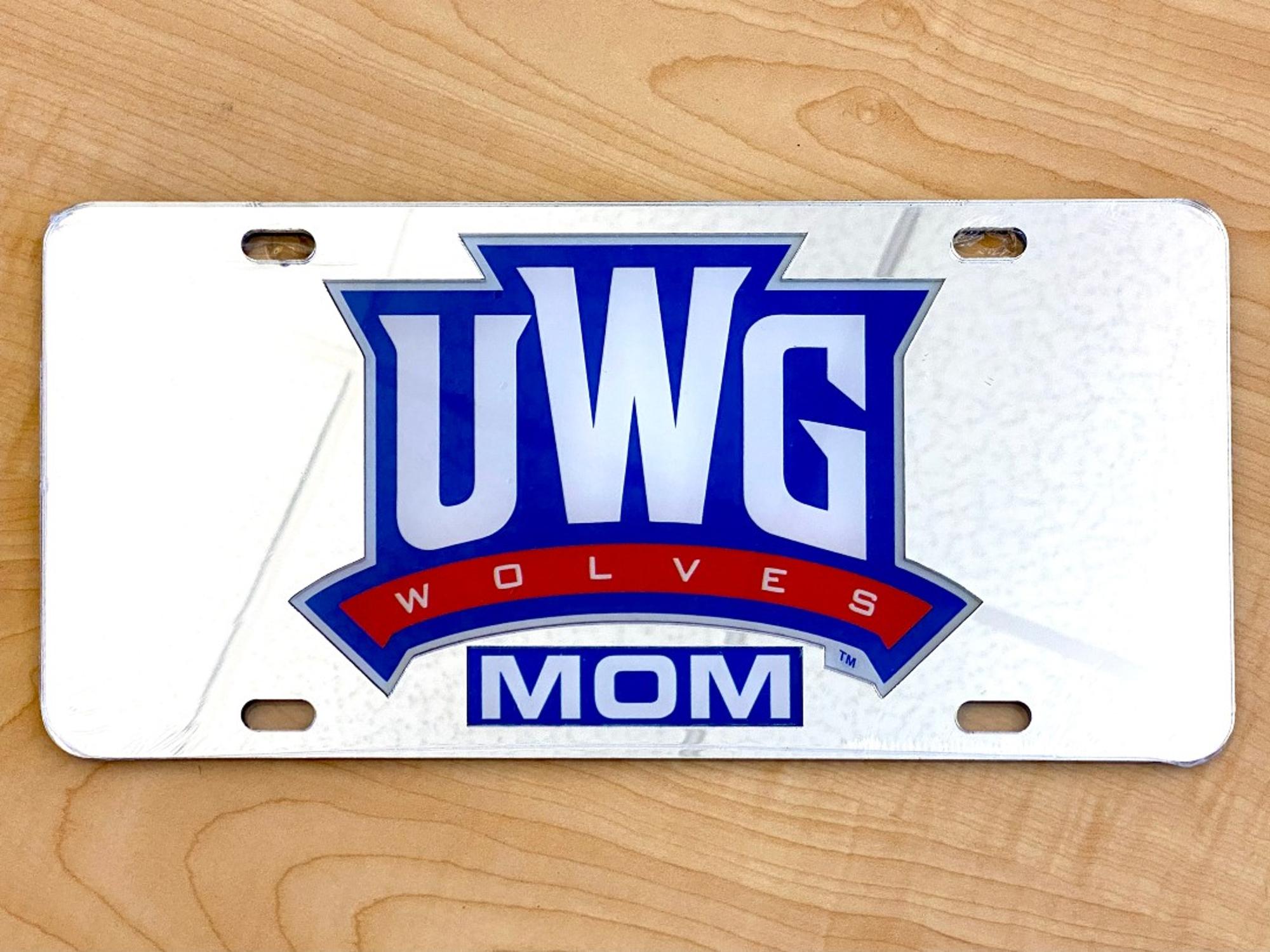 image of: UWG ATHLETICS LOGO MOM LICENSE PLATE