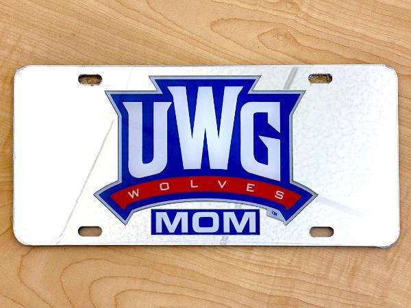 UWG ATHLETICS LOGO MOM LICENSE PLATE; $29.99