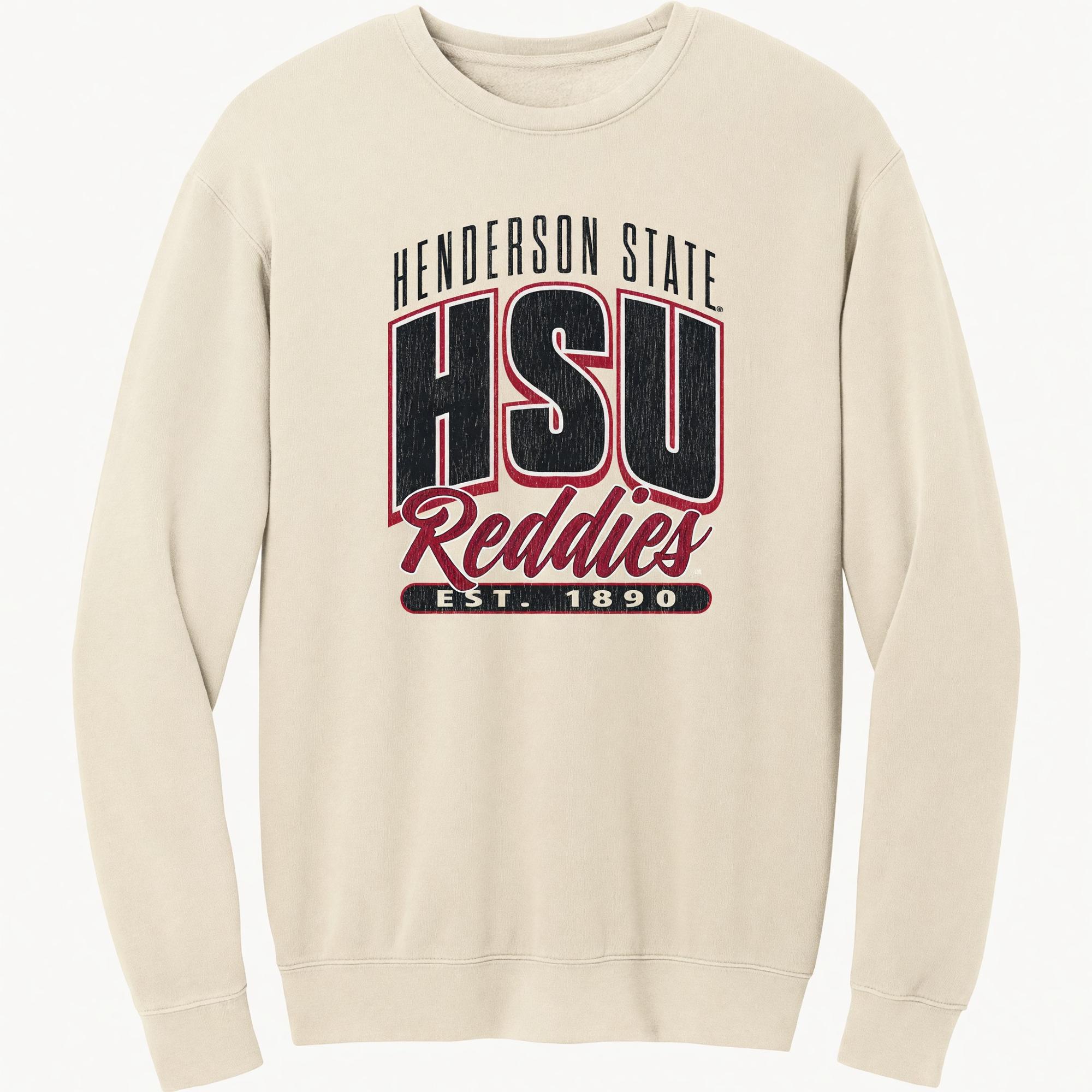 Product image 2 of 2 for HSU Reddies Comfort Colors Garment-Dyed Lightweight Fleece Crewneck
