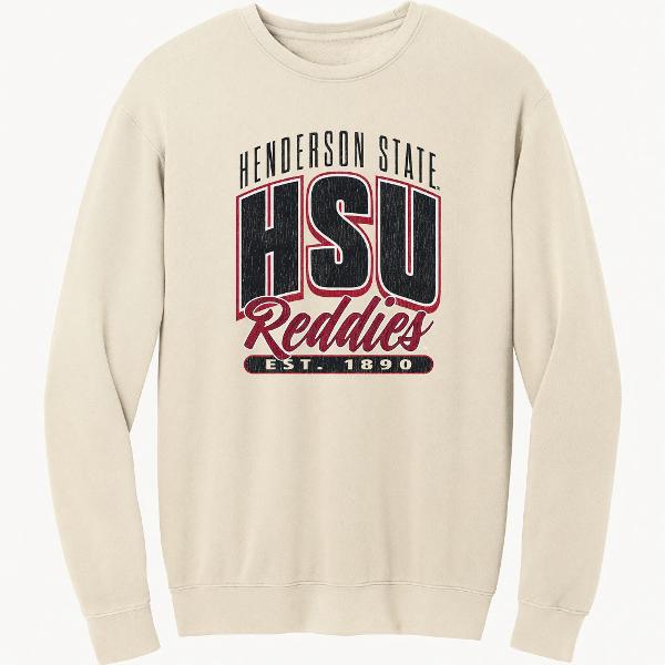 HSU Reddies Comfort Colors Garment-Dyed Lightweight Fleece Crewneck; $64.99