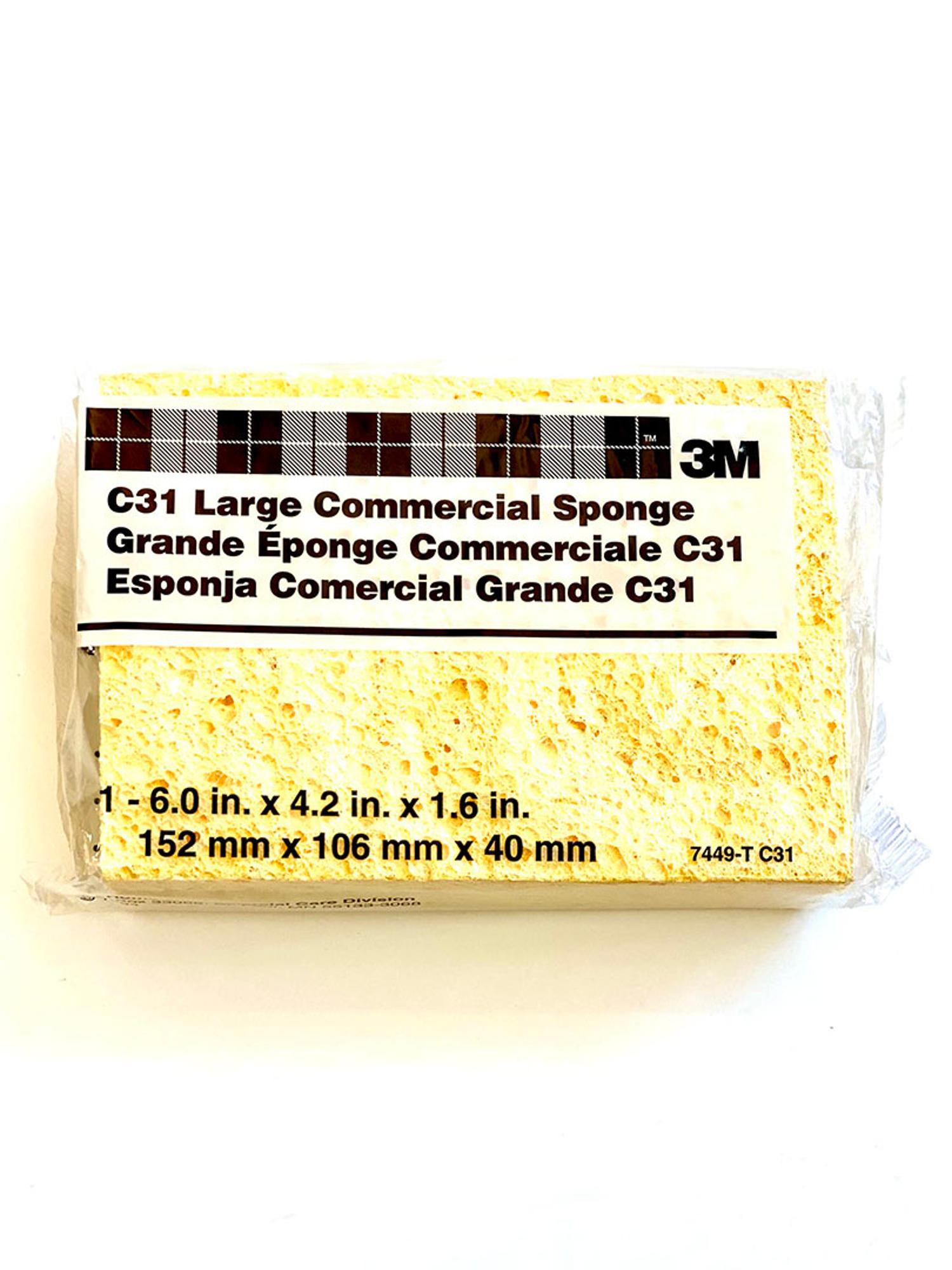 image of: 3M COMMERCIAL SPONGE/6"X4.2"X2.6