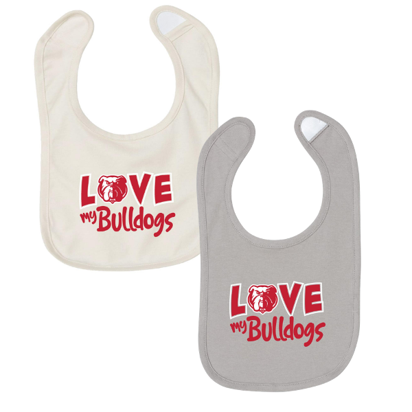 Love my Bulldogs Petey Infant Premium Bib; $11.99