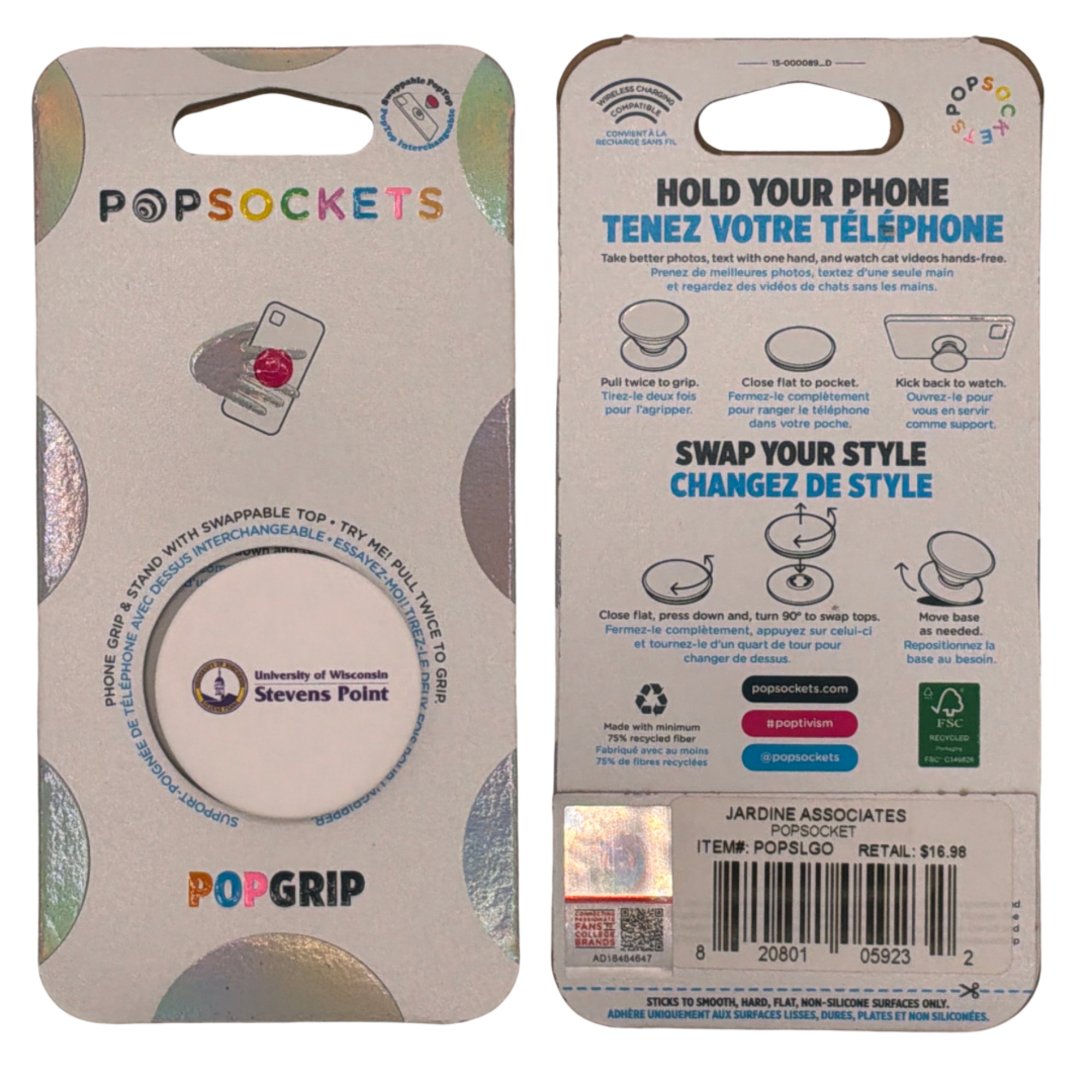 Product image 1 of 2 for UWSP Pop Socket